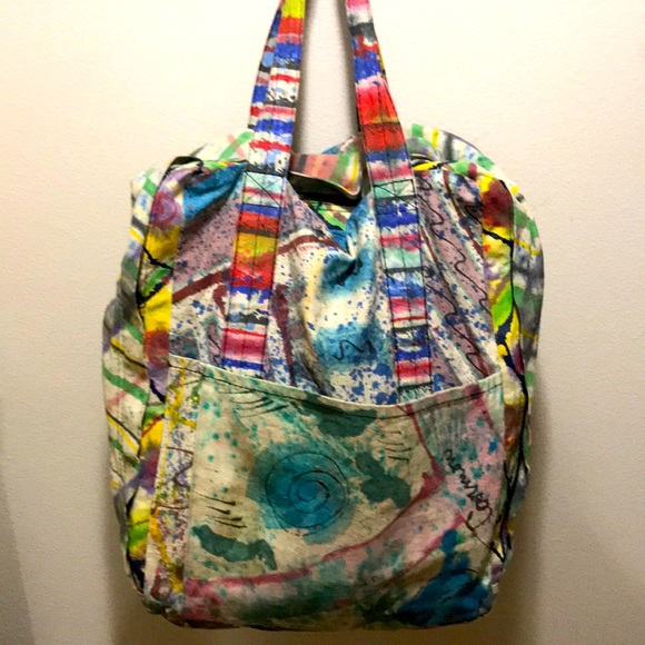 Handbags - Hand painted CARRYALL BAG